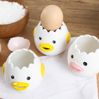 Ceramic Egg White Separator - Easy Clean Cartoon Design
