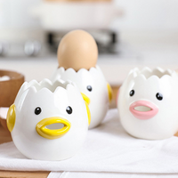 Ceramic Egg White Separator - Easy Clean Cartoon Design