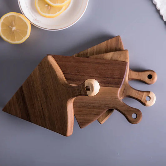 Pizza Shaped Wooden Plate