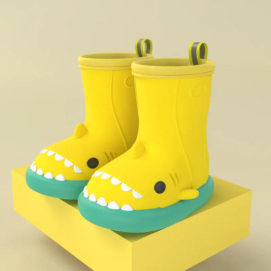 Shark-Themed Kids Rain Boots for Outdoor Fun