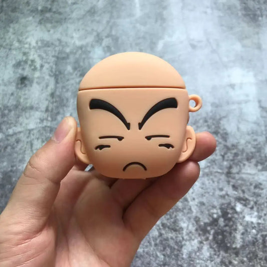 Krillin Dragon Ball Silicone AirPods Case for Wireless Earbuds
