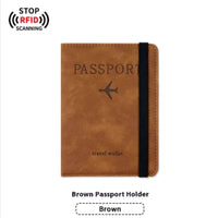 PU Leather Passport & Luggage Tag Set