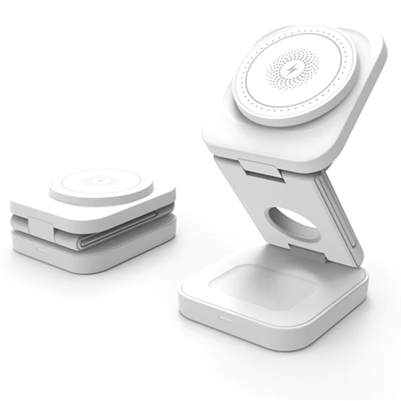 The Juice Dock – 3-in-1 Foldable Mag Charging Station