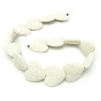 Colorful Heart-Shaped Volcanic Rock Bracelet