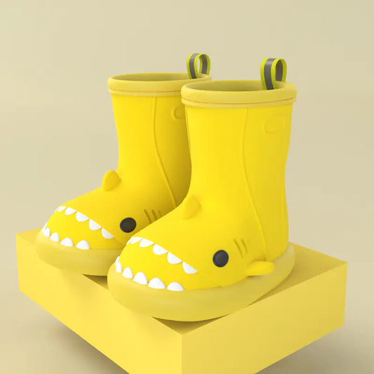 Shark-Themed Kids Rain Boots for Outdoor Fun