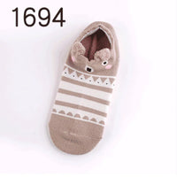 Animal Plush Cotton Socks for Women