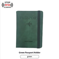 PU Leather Passport & Luggage Tag Set