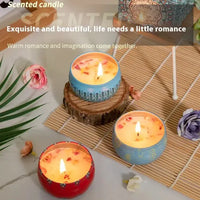 Aromatherapy Dried Petal Essential Oil Candle